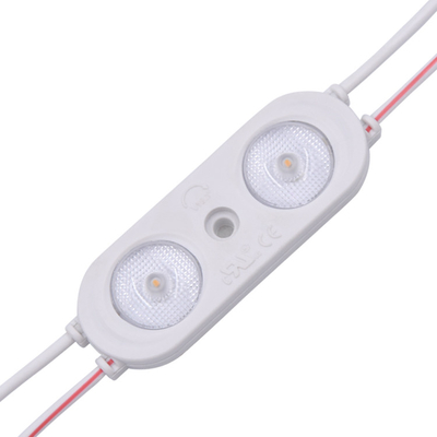 Işıklı reklam ve arka aydınlatma için 24v led modüller modül 2 lens ip67 su geçirmez 0.96W