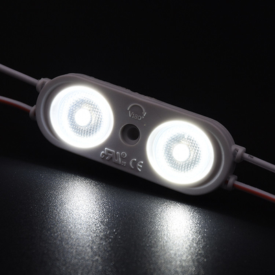 Işıklı reklam ve arka aydınlatma için 24v led modüller modül 2 lens ip67 su geçirmez 0.96W