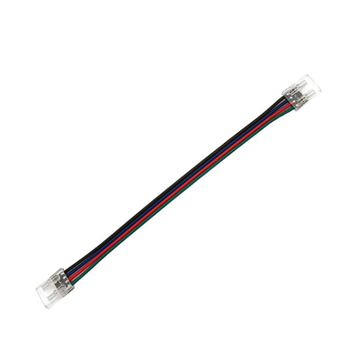 Kablo 10mm PCB Genişliği 4Pin ile RGB LED Şerit Konnektör