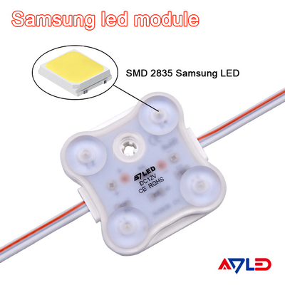 Kısılabilir Tek Renkli LED Modül Işık Samsung 2835 Kare 4 Işık Kutusu için Tek Renkli 12V IP68