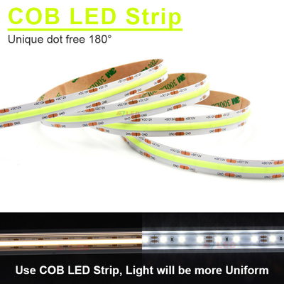 Ultra Yüksek Çevre Güvenilirliği Tasarımı Dış RGB Işıklar 528LED / m COB LED Şerit Işık