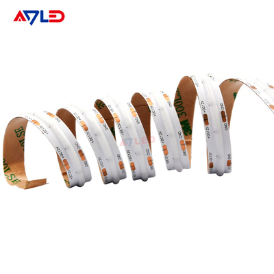 UL Esnek LED Şerit Ünlü Çip 24V Ultra İnce Silikon 10mm PCB panosu IP20 528 cob led lambaları