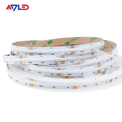 3M Yapıştırıcı Kısılabilir LED Şerit Işıklar Düşük Yoğunluklu Renk Değiştirme RGB CCT 24V Ticari
