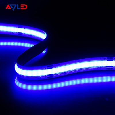 3M Yapıştırıcı Kısılabilir LED Şerit Işıklar Düşük Yoğunluklu Renk Değiştirme RGB CCT 24V Ticari