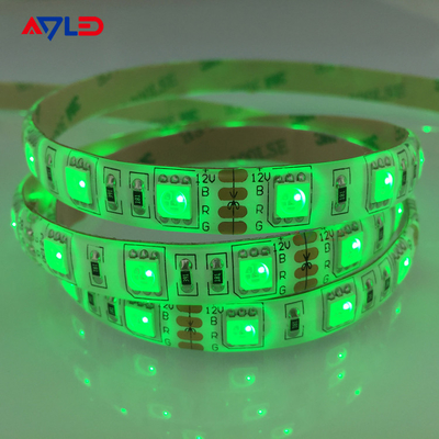 Yeşil renk SMD 5050 60LEDs/M LED Çizgi Işıklar Mobilya Dekorasyon Yüksek Parlaklık Su geçirmez