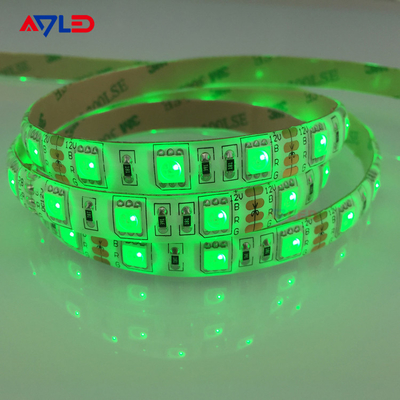 Yeşil renk SMD 5050 60LEDs/M LED Çizgi Işıklar Mobilya Dekorasyon Yüksek Parlaklık Su geçirmez