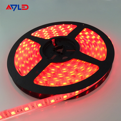 RGB 5050 kırmızı renkli LED Şerit Işığı, 60/m, 10mm genişliğinde, 5m Bobin toptan