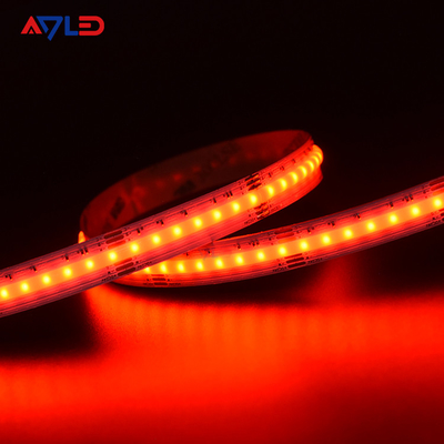 Noktasız Kurulumu Kolay Led Şerit Işıklar RGB CCT Cob Led Şerit 16W IP68