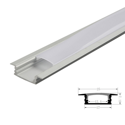 1m 2m 3m Diffuser PC Kapaklı Dışarıdaki Eğri LED Profil Kanal Işığı