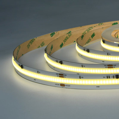 Saf Beyaz Dijital COB LED Çizgi Işıklar 3000K 4000K 6500K 16.4ft 24V Teyp Işık