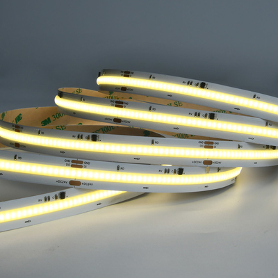 14W/M LED Saf Beyaz Dijital COB Şerit Işığı 420 LED IP20 24V 5 Meter Per Roll