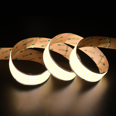 ADLED 30MM pcb board 1600leds esnek LED bant DC24V COB şerit 90 CRI esnek üniform 40w/M
