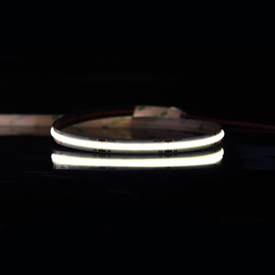 COB LED şeridi 528 çiple 8 mm genişliğinde ve 3000k 4000k ve 6500k renkleri için perde kartı seçenekleri