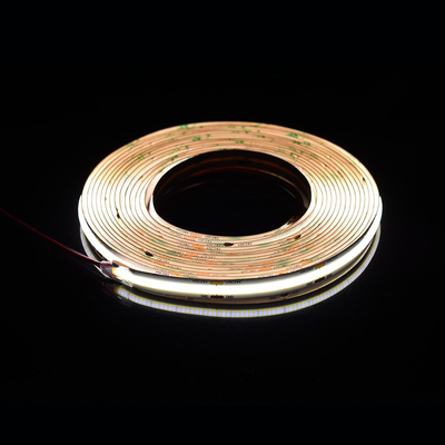 528Leds 12V 24V Cob 10mm Renkli Esnek LED Şerit Işık Ra90 Işık Noktası Olmayan Doğrusal Işık