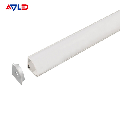 16 * 16mm Asılı led alüminyum anodizasyonlu alüminyum ekstrüzyon led profil yüzey köşe monte led ışık şeridi profili