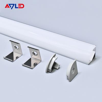 16 * 16mm Asılı led alüminyum anodizasyonlu alüminyum ekstrüzyon led profil yüzey köşe monte led ışık şeridi profili