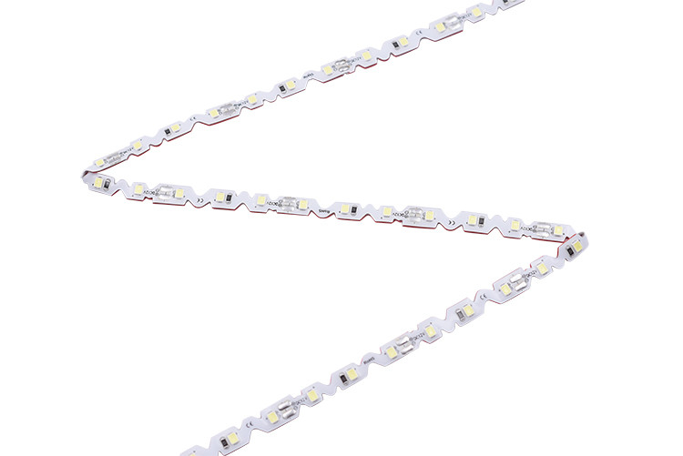 Beyaz Zig Zag Led Şerit 72LEDs / Metre 12v 24v S Şekli Reklam için