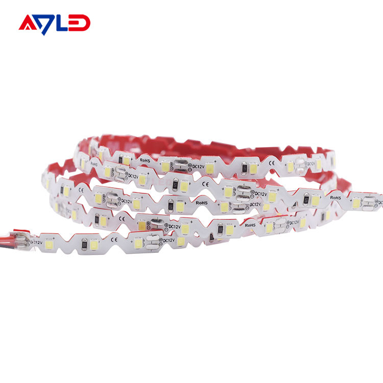 S şekli LED şerit Zigzag RGB LED bant şerit reklam işaretleri için ışık ücretsiz döndürülebilir