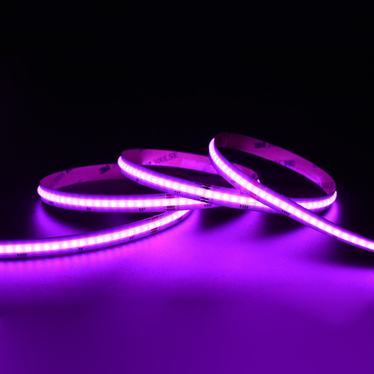 Cob Led Şerit Rgb + w Akıllı Işık Çözümü 12 Volt Dc Led Işık Şeritleri 2024
