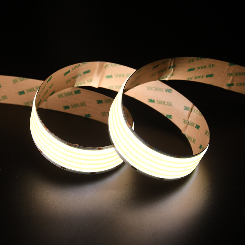 ADLED 30MM pcb board 1600leds esnek LED bant DC24V COB şerit 90 CRI esnek üniform 40w/M