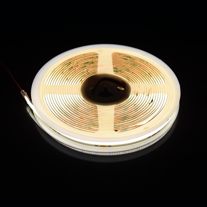 Alüminyum Panel Noktasız COB LED Şerit 528 LED 10mm bantta ve 2700K/6500K renkte