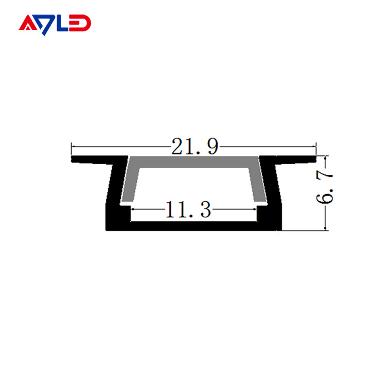 11 mm pcs borad 15.8 * 6.7mm LED Şerit Işık Alüminyum Profili Kolay Kurulum LED Alüminyum